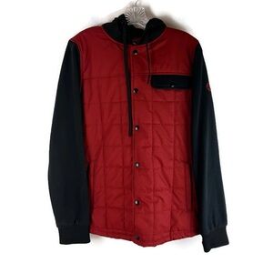 686 Men’s Bedwin Waterproof Insulated Ski Snowboard Winter Jacket in Red/Black